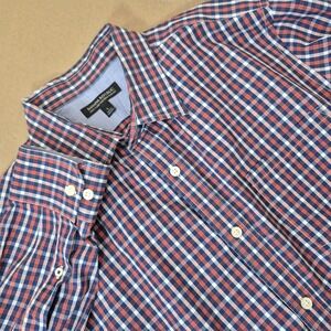 Banana Republic Soft Wash Tailored Slim Fit Button-Down Shirt Mens Large Gingham